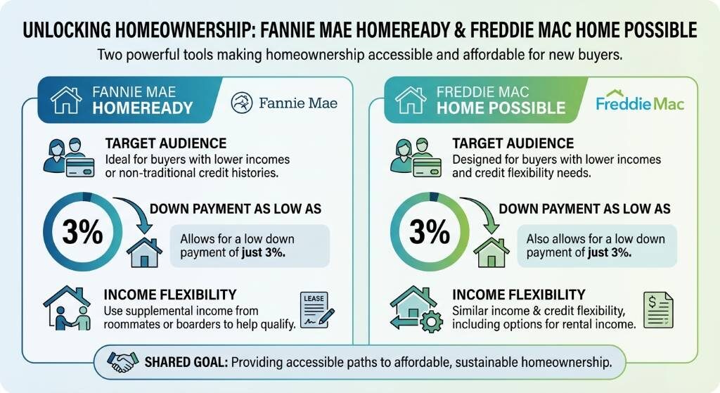 Top First-Time Homebuyer Mortgage Programs: HomeReady and Home Possible