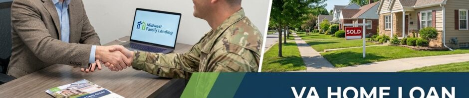 Veteran homebuyer reviewing VA home loan eligibility requirements for purchasing a home in Urbandale, Iowa.